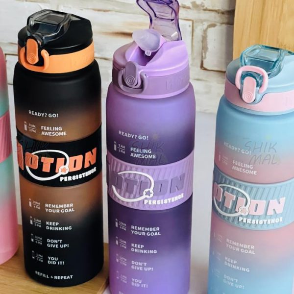قمقمه نی داردورسیلیکونی 1000ml - Image 2