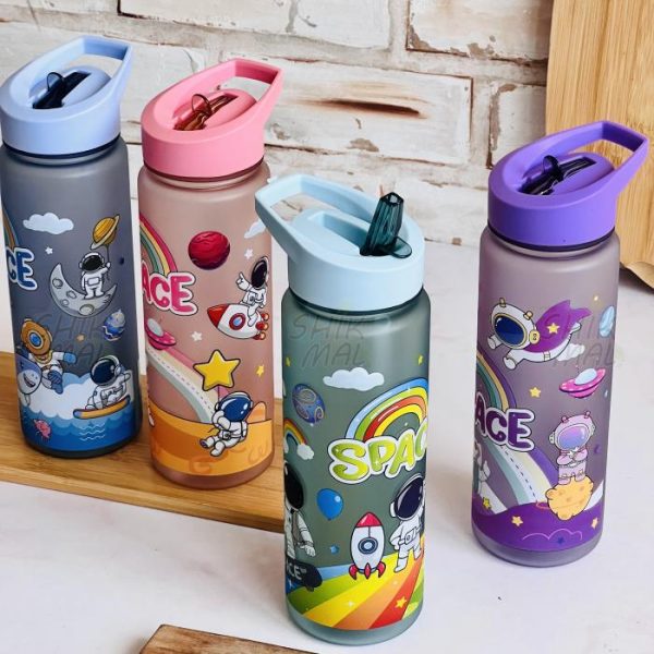 قمقمه فضانورد نی نوش دسته کشیده 750ML - Image 2